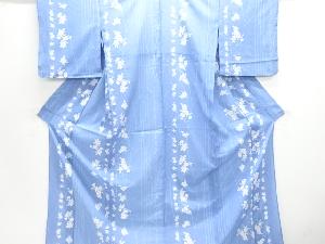 駒絽桜模様小紋着物